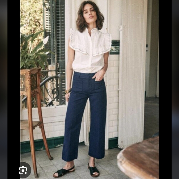 Sezane Pants - Sézane Juno Cotton Trousers